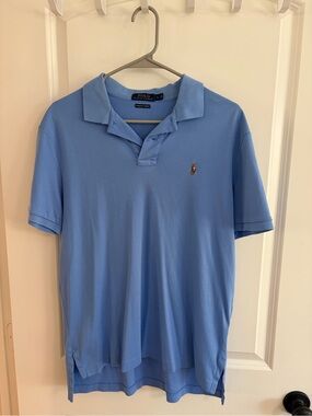 Polo by Ralph Lauren Men’s 100% Cotton Sky Blue Short-Sleeve Polo